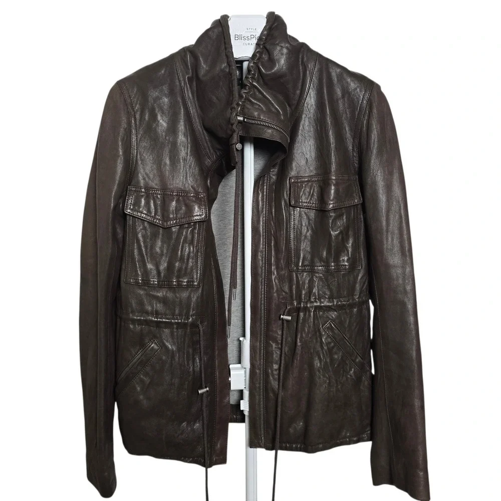 Theory genuine leather